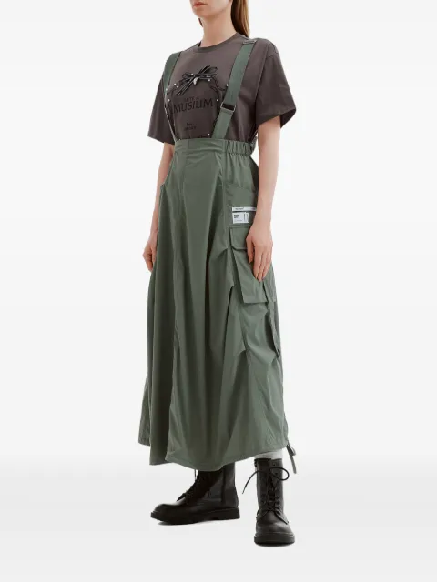 Musium Div. flap-pocket jumpsuit Green MMUDSW01217X