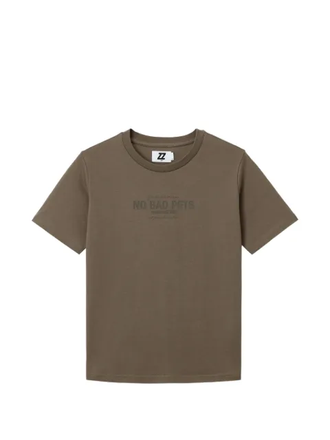 izzue logo-print T-shirt Brown IZXTEW00918X