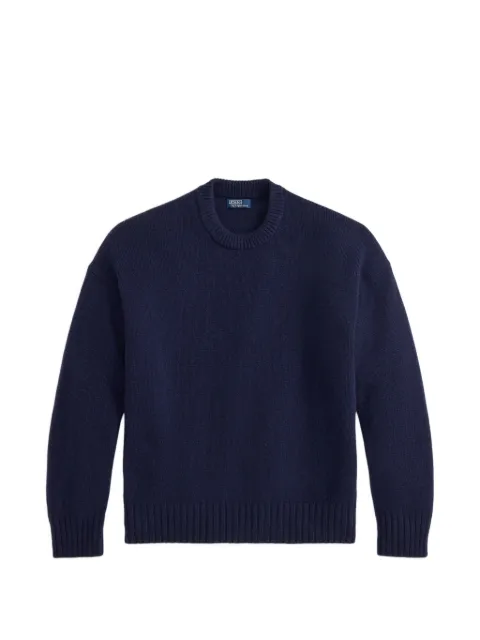 Polo Ralph Lauren ribbed-trim wool sweater Blue 211B17753003