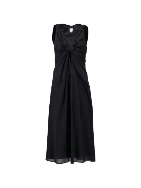Aspesi Vintage knot-detail midi dress Black DM10043106