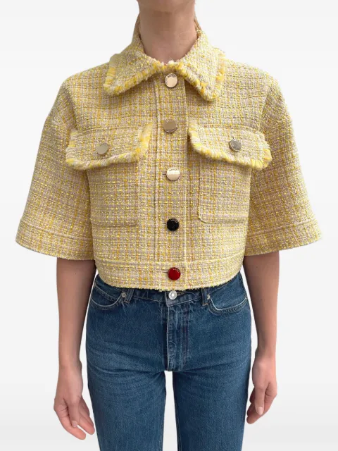 LIU JO fringed jacket Yellow WA6157T436A