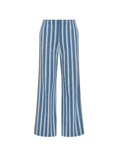 The Upside Palmas Marnie striped wide-leg track pants Blue USW226080