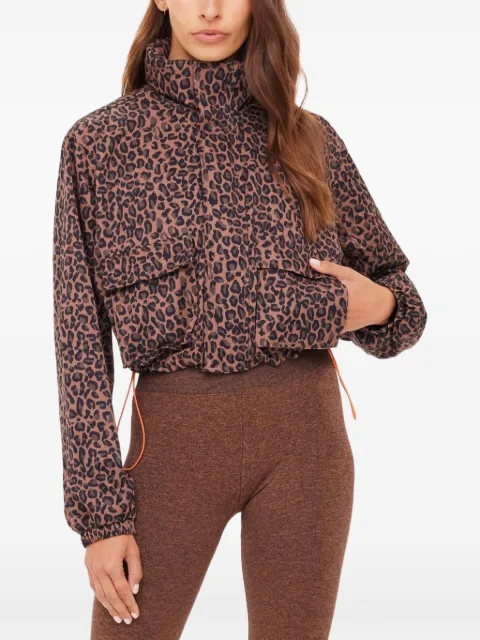 The Upside Ludlow Ace leopard-print jacket Brown USW226095ANIMAL