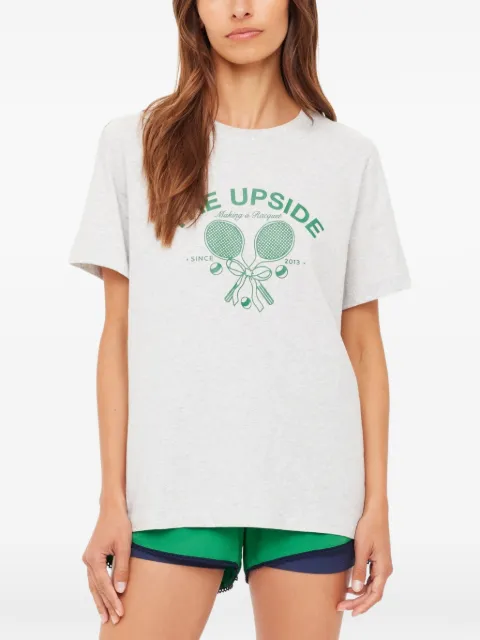 The Upside Racquet Casey graphic-print T-shirt Grey USW226016GREY