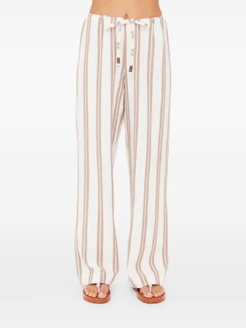 The Upside Baja Charli striped trousers White USW226063