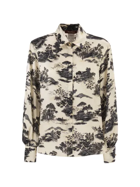 Max Mara landscape jewelled shirt Neutrals 2616111014600