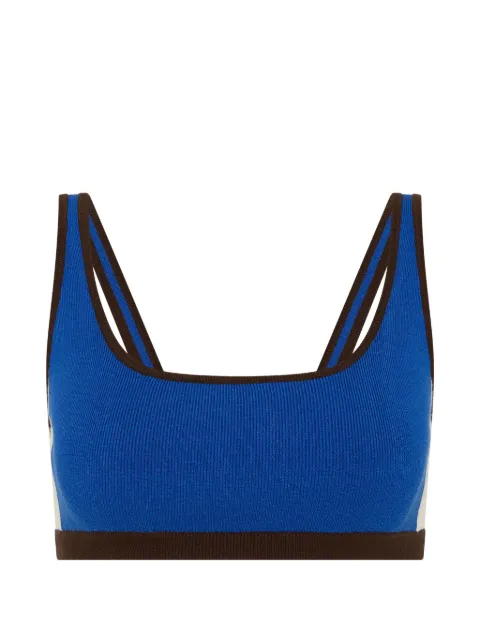 The Upside Montage Rory scoop-neck sports bra Blue USW226126BLUE