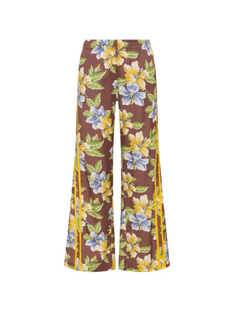The Upside Isla Juliet floral-print side-stripe track pants Brown USW226052