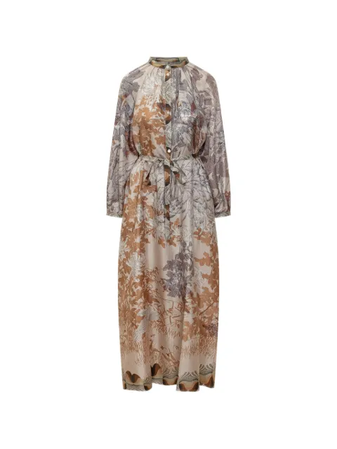 Pierre-Louis Mascia floral aloes dress Neutrals AB11524518006101