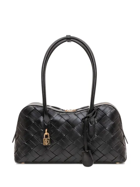Stella McCartney Ryder woven shoulder bag Black 7B0138WP0565