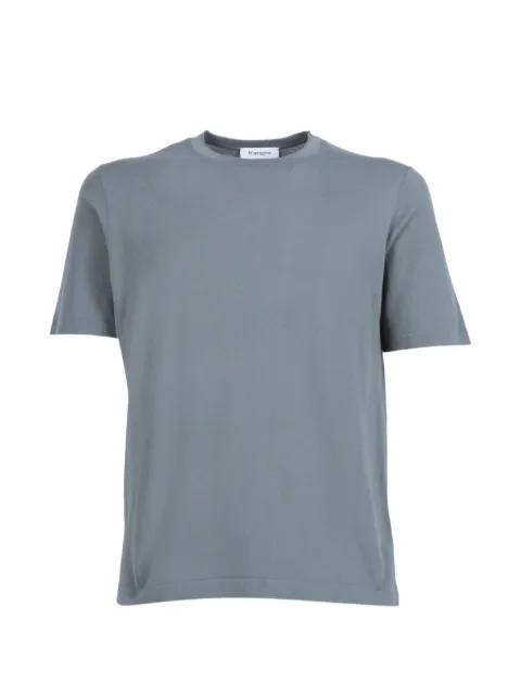Kangra fine-knit short-sleeve T-shirt Grey 302821