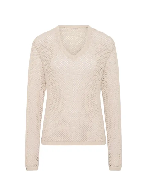 The Upside Josephine open-knit sweater Neutrals USW226155NATURAL