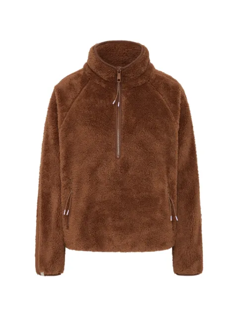 The Upside Harlow fleece half-zip sweatshirt Brown USW226148BROWN