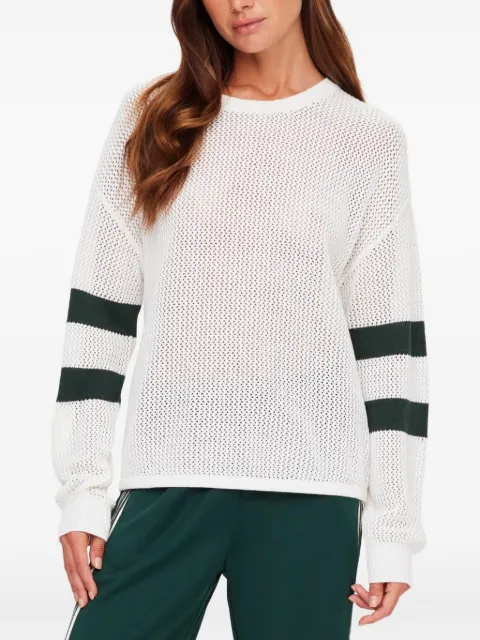 The Upside strip-detail sweater White USW226035NATURAL