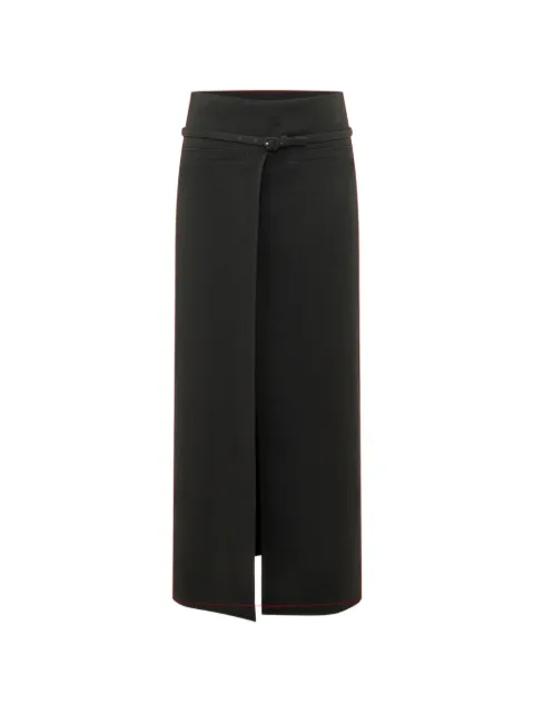 Courrèges belted skirt Black 226CJU357VI0071