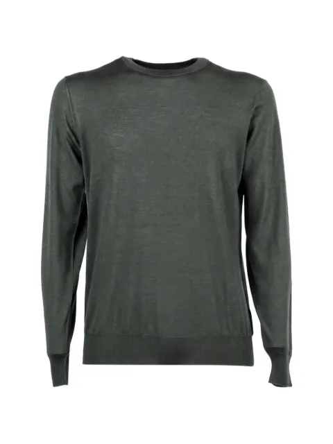 Filippo De Laurentiis crew-neck long-sleeve sweater Green GC1MLLSC18R