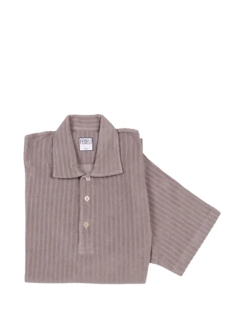 Fedeli knitted polo shirt Neutrals TUD00306