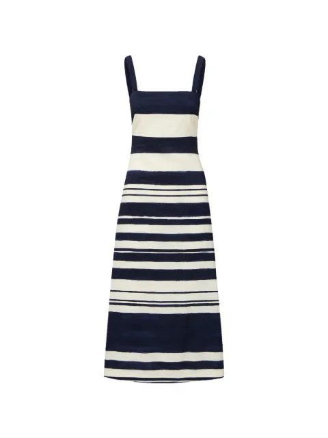 Veronica Beard Ella striped midi dress Blue 2603LN3221406