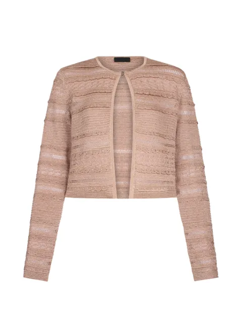 LIU JO openwork button cardigan Pink CA6237MA06S