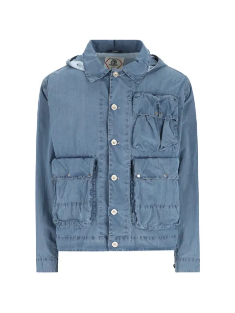C.P. Company 50 Fili indigo bleached Goggle jacket Blue 20CMOW165A110288BD11