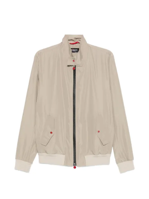 Kiton zip-up bomber jacket Neutrals UBLM03K0741H07001