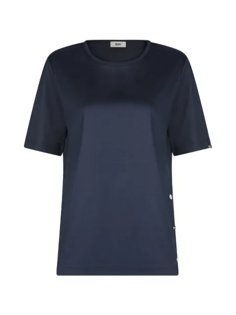 Herno button-detail T-shirt Blue JG000258D52063