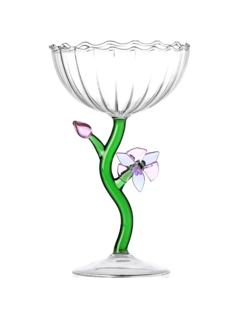 Ichendorf Milano flower champagne glasses (set of six) Green 01241944197