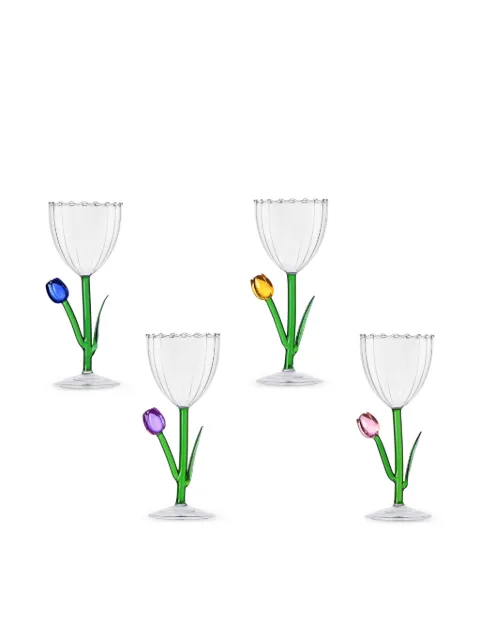Ichendorf Milano Botanica Optical stemmed glasses (set of four) White 0120935410SET