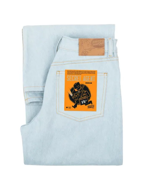 Naked and Famous Wide Wild West Secret Agent Denim jeans Blue 301136888
