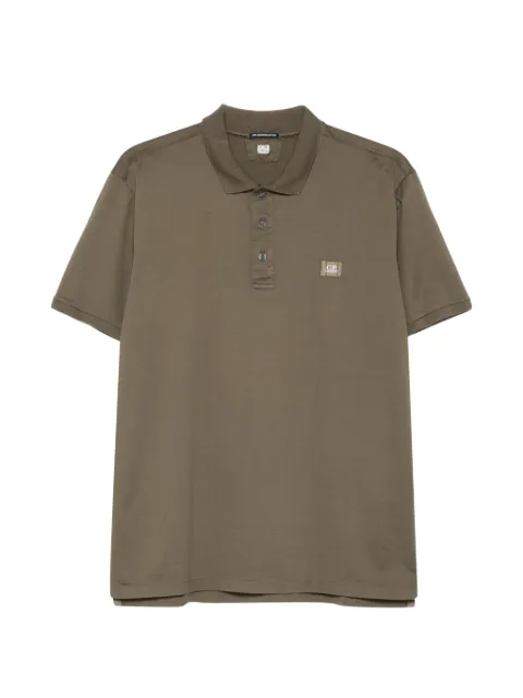 C.P. Company button jersey polo shirt Green 20CMPL115A006374G683
