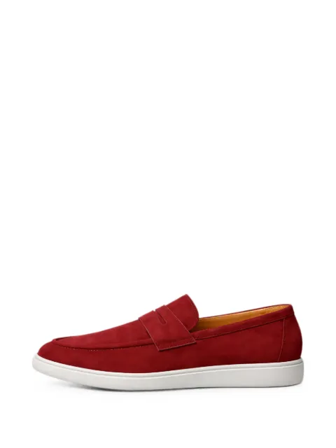 Doucal's suede penny-strap loafers Red DU3168EDWIUY106PL04