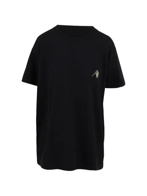 The Attico logo-print cotton T-shirt Black 260WCT00353JJJ025PA