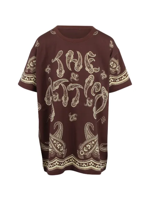 The Attico paisley-print T-shirt Brown 260WCT00353JJJ025PY