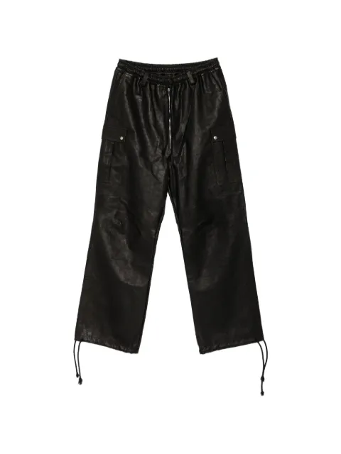 A Diciannoveventitre Daves leather trousers Black SS26DAVES