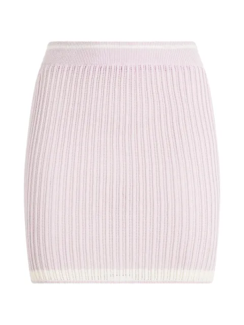 Philipp Plein mini knitted skirt Purple PAFCWKV0090PKN002N