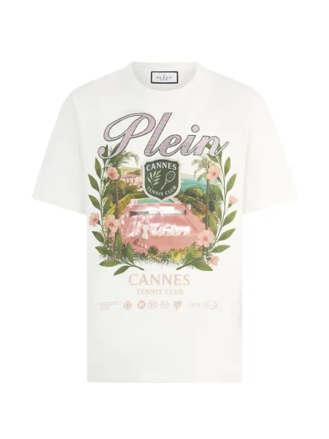 Philipp Plein Cannes Tennis Club T-shirt White PAFCMTK9062PJY002N