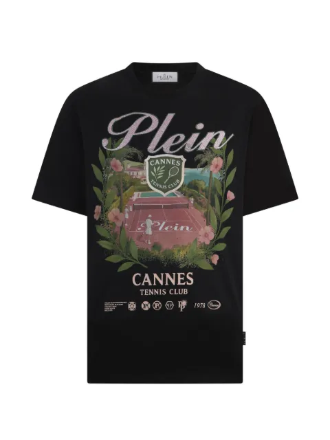 Philipp Plein Cannes Tennis Club T-shirt Black PAFCMTK9062PJY002N