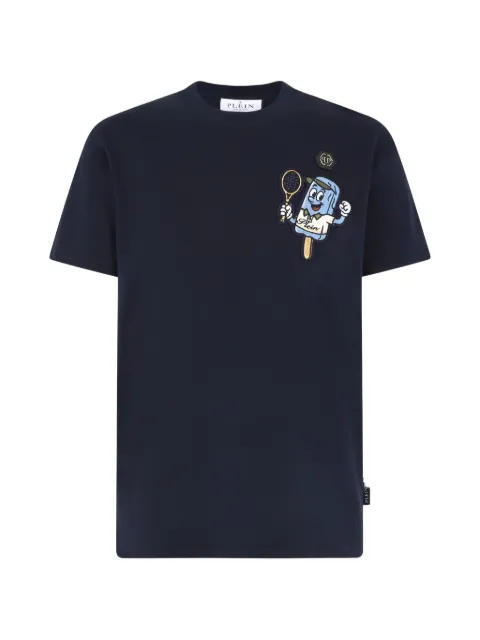 Philipp Plein round neck T-shirt Gelato Monsters Blue PAFCMTK9016PJY002N