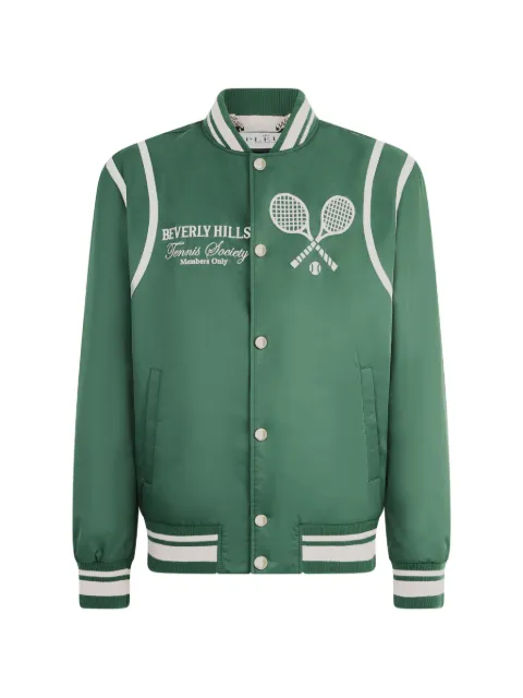 Philipp Plein Tennis Club long-sleeves bomber jacket Green PAFCMRB3059PNY002N