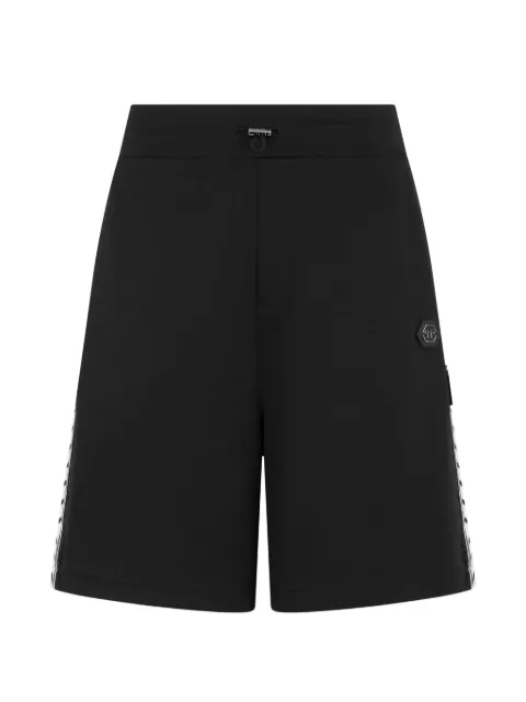 Philipp Plein side-stripe track shorts Black PAFCMJT2819PTE003N