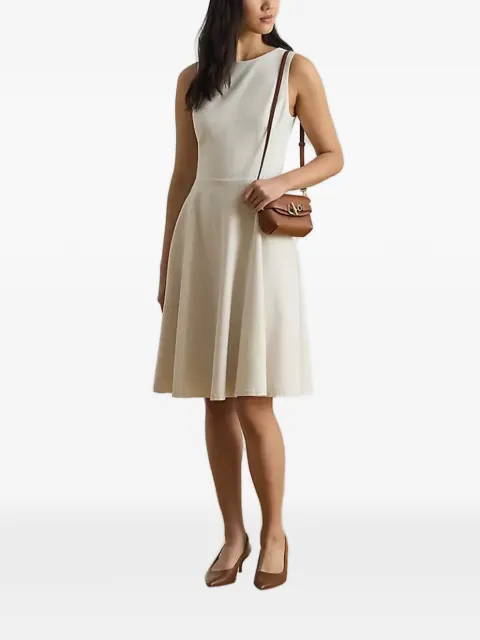 Lauren Ralph Lauren sleeveless A-line midi dress Neutrals 200980935002