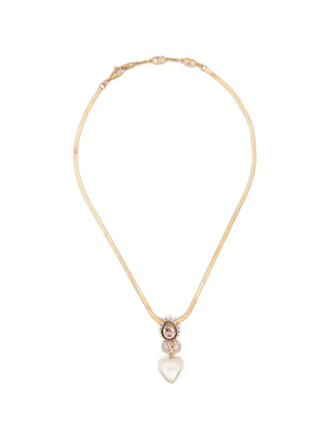 Valentino Garavani heart-pendant necklace Gold WJ0BS9NBS