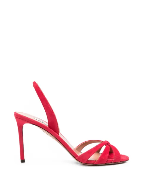 Aquazzura Tati slingback heeled sandals Red TTIMIDS0SUEF0R