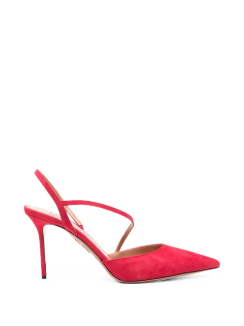 Aquazzura Dynasty slingback heeled pumps Red DYNMIDP0SUEF0R