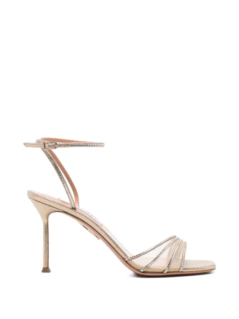 Aquazzura Dream Girl crystal-embellished sandals Gold DGLMIDS0SDF