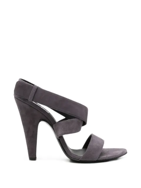 Alaïa cone sandals in suede Purple AA3S2017I117