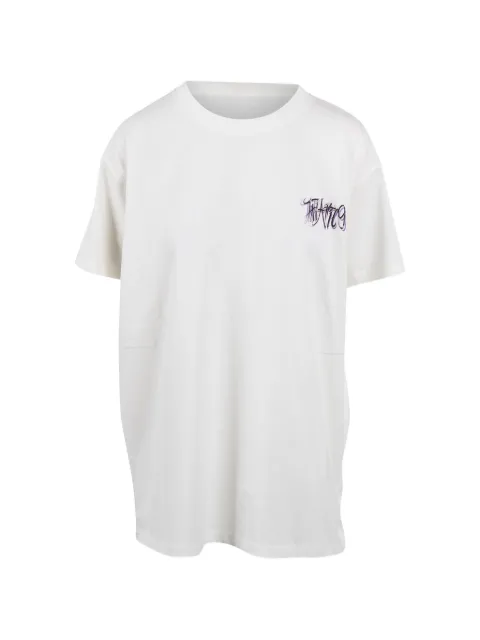 The Attico logo-print T-shirt White 260WCT00353JJJ025GA