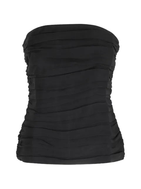 HERSKIND Ringo ruched strapless top Black 5997284