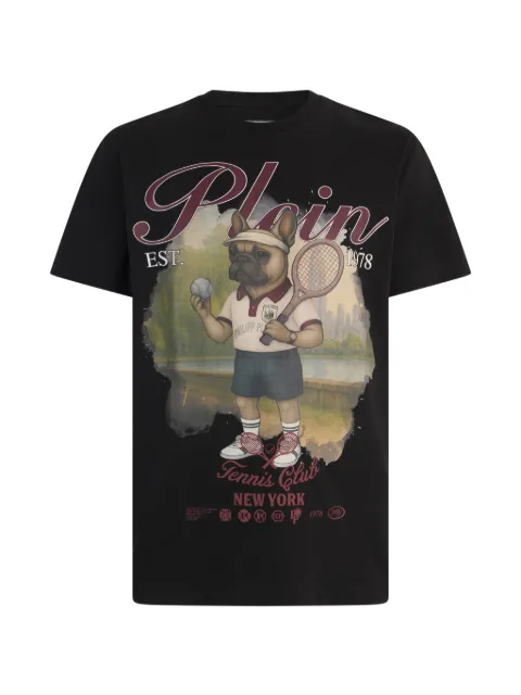 Philipp Plein round-neck graphic T-shirt Black PAFCMTK9006PJY002N