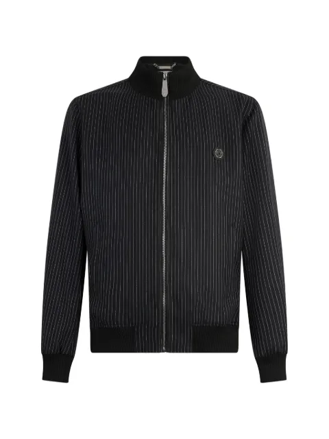 Philipp Plein stripes tracksuit jacket Black PAFCMJB3955PTE022N